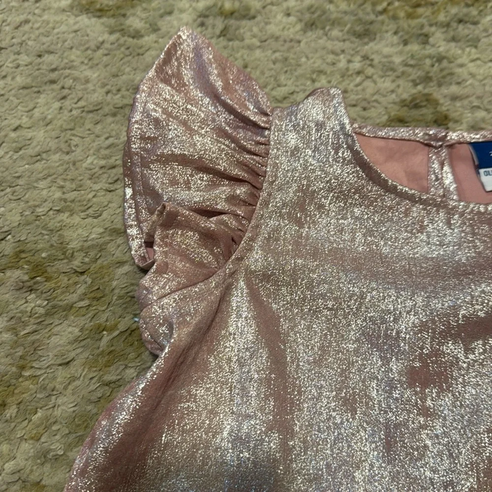 Old Navy Toddler Girl Sparkle Shiny Pink Dress 2T